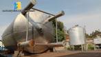 Tanque de almacenamiento de acero inoxidable de 30.000 litros con escalera