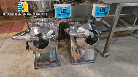 Sart�n con revestimiento de acero inoxidable, soplador de aire caliente y aspas ranuradas JHM.