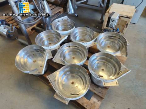 Posicionador de alimentador de plato vibratorio de acero inoxidable Brovind