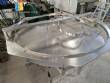 Mesa acumuladora giratoria Masipack de acero inoxidable de 1200 mm
