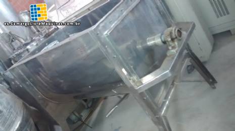 Mezclador de la paleta 300 litros en acero inoxidable con spray Imarvil