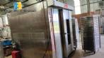 Horno rotativo de acero inoxidable con doble carro a gas Supremax