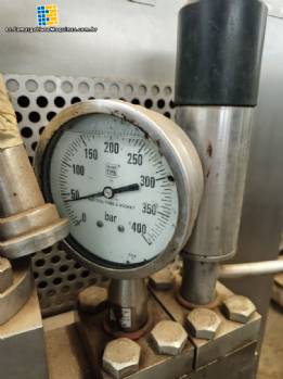 Homogeneización de la bomba 500 litros por hora marca Niro Soave