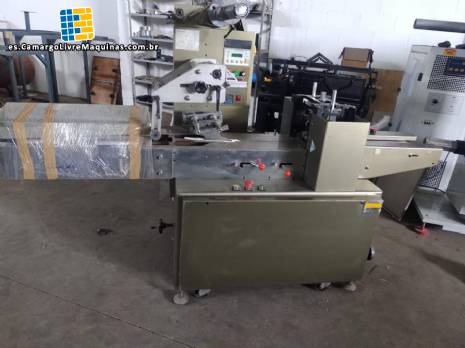 M�quina envasadora Flow Pack de acero inoxidable