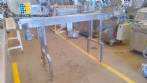 Cinta transportadora de 260 x 2000 mm, totalmente de acero inoxidable.