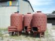 5 tanques cil�ndricos verticales de carbono acero 4000 L