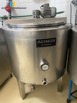 Tanque de yogurtera de ba�o mar�a encamisado ACINOX de 200 litros