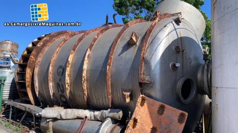 Tanque de acero inoxidable, tipo cristalizador, 70.000 litros