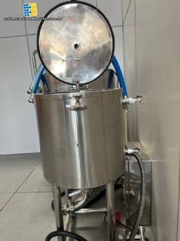 Reactor de tanque de mezcla con camisa de acero inoxidable de 50 litros