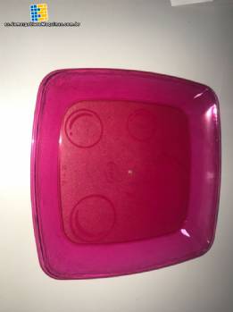 Molde de inyecci�n de plato cuadrado desechable