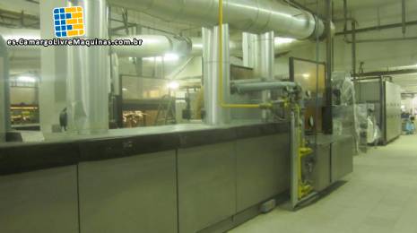 Sigue lnea industrial para la fabricacin de la oblea