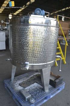 Tanque pasteurizador de yogur Mirainox de acero inoxidable de 500 litros