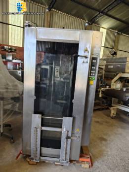 Horno turbo programable de acero inoxidable, alimentado por gas.