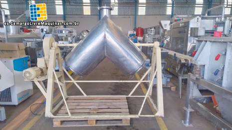 Mezclador en V de acero inoxidable de 200 litros