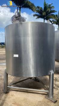 Tanque de acero inoxidable de 5.000 litros con agitador