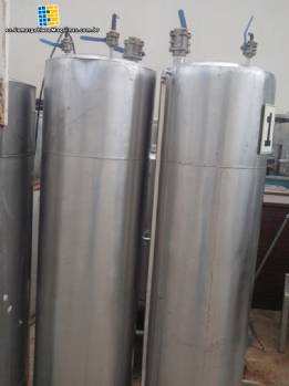 tanque volumtrico con vlvula de acero inoxidable de 3