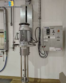 Mezclador agitador de turbina de acero inoxidable, 25 HP