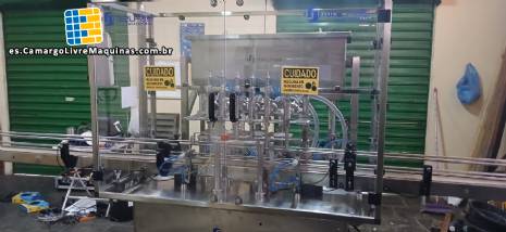 Llenadora lineal con sistema de llenado de 6 pistones