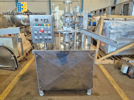 Llenadora semiautomtica para tarros con tapa de aluminio NTI