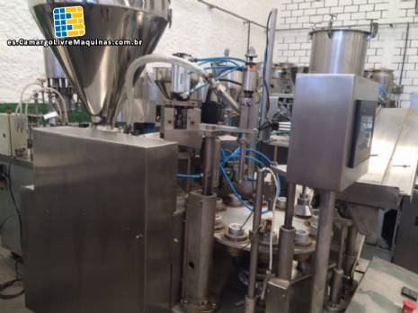 Encintadora autom�tica de botellas rotativas Fabrima