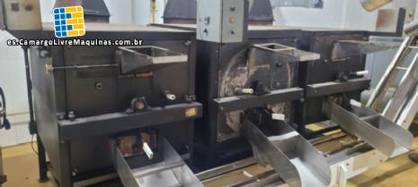 L�nea de tostado de man�, tostador/enfriador Fabrimak.