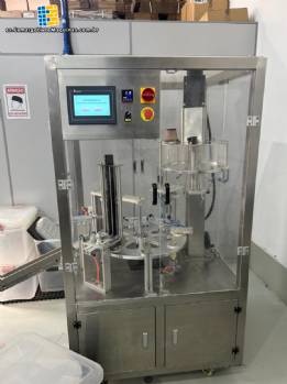 M�quina de llenado y sellado rotativa de acero inoxidable para c�psulas de caf�