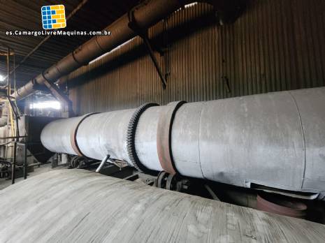 Secador rotatorio de acero inoxidable de 7,5 metros