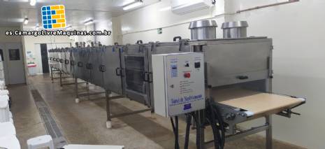 Tnel de enfriamiento de chocolate JAF Inox de 14 metros