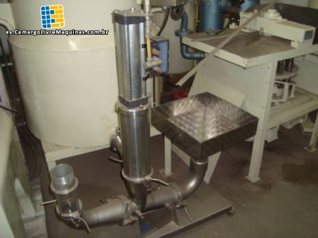 Bomba de cilindro neumático para el transporte de menudencias de aves pequeñas Linco Bomba de cilindro neumático para el transporte de menudencias de aves pequeñas Linco